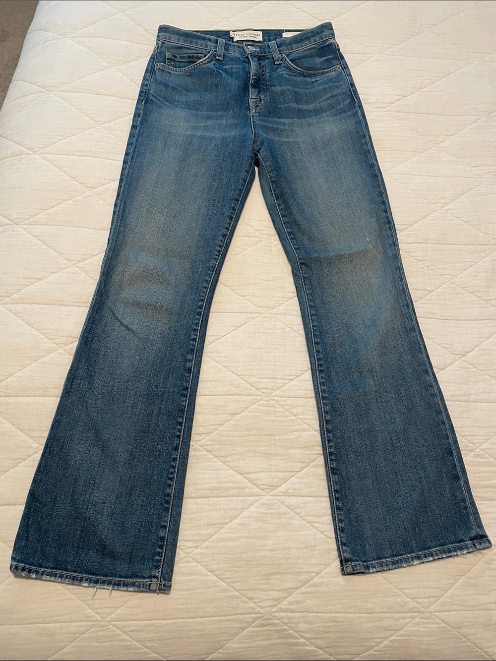 Nili Lotan Boot Cut Jeans Classic Wash Size 26
